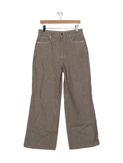 Pre-owned Veronica Beard High-rise Flared Jeans In Multicolor