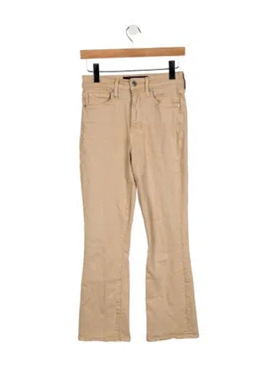 Pre-owned Veronica Beard High-rise Flared Jeans In Neutral