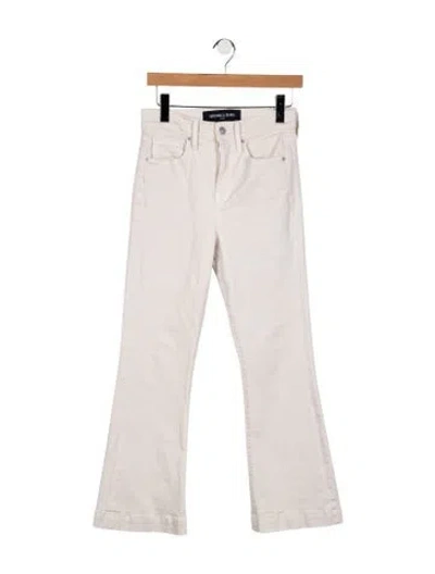 Pre-owned Veronica Beard High-rise Flared Jeans In Neutral