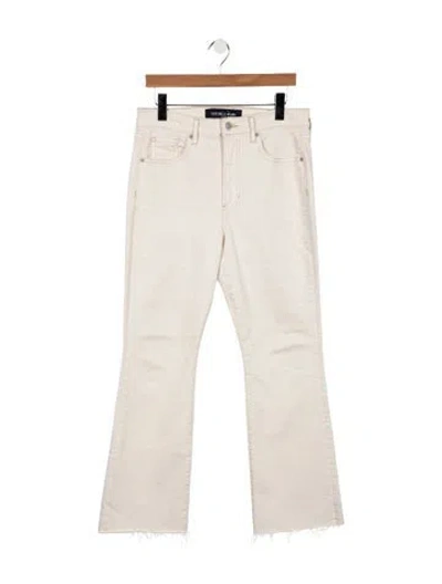 Pre-owned Veronica Beard High-rise Flared Jeans In Neutral