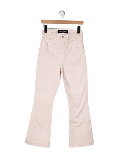 Pre-owned Veronica Beard High-rise Flared Jeans In Neutral