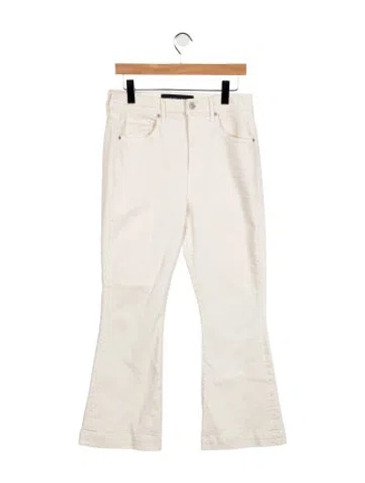 Pre-owned Veronica Beard High-rise Flared Jeans In Neutrals