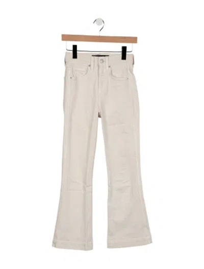 Pre-owned Veronica Beard High-rise Flared Jeans In Neutrals