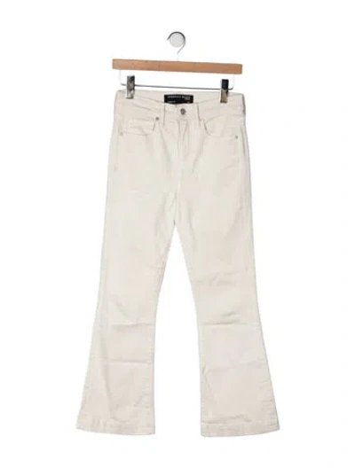 Pre-owned Veronica Beard High-rise Flared Jeans In Neutrals