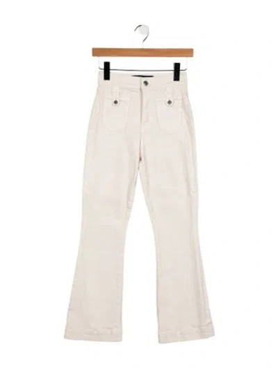 Pre-owned Veronica Beard High-rise Flared Jeans In Neutrals
