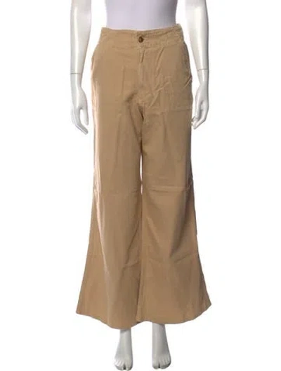 Pre-owned Veronica Beard High-rise Flared Jeans In Neutrals