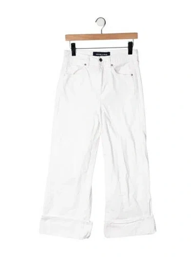 Pre-owned Veronica Beard High-rise Flared Jeans In Neutrals