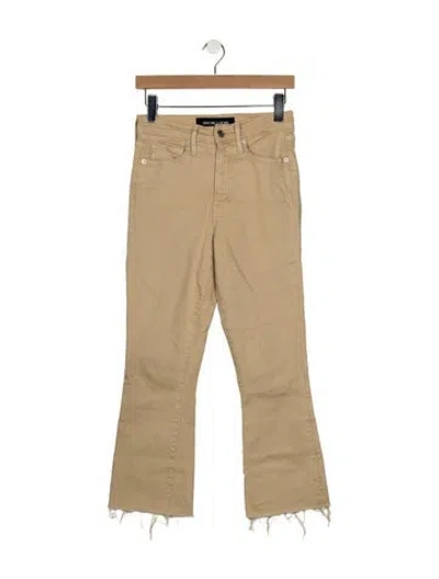 Pre-owned Veronica Beard High-rise Flared Jeans In Neutrals