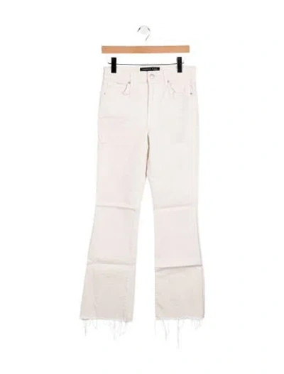 Pre-owned Veronica Beard High-rise Flared Jeans In Neutrals