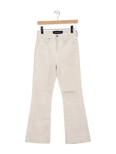 Pre-owned Veronica Beard High-rise Flared Jeans In Neutrals