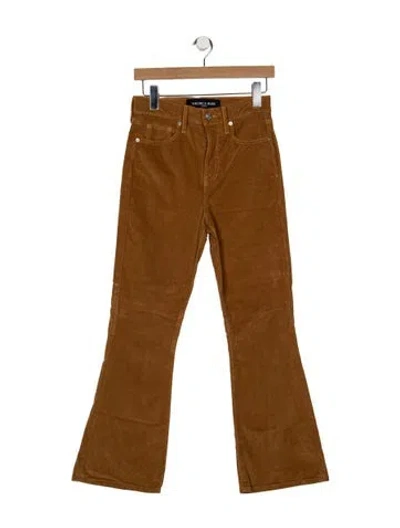 Pre-owned Veronica Beard High-rise Flared Jeans In Orange