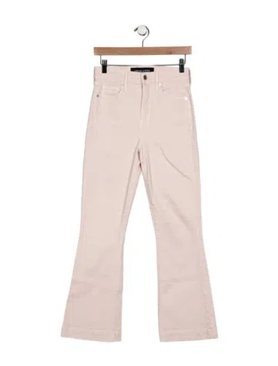 Pre-owned Veronica Beard High-rise Flared Jeans In Pink