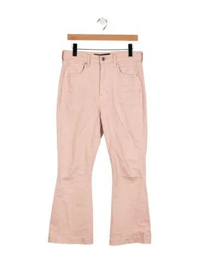 Pre-owned Veronica Beard High-rise Flared Jeans In Pink