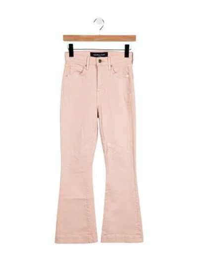 Pre-owned Veronica Beard High-rise Flared Jeans In Pink