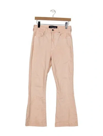 Pre-owned Veronica Beard High-rise Flared Jeans In Pink