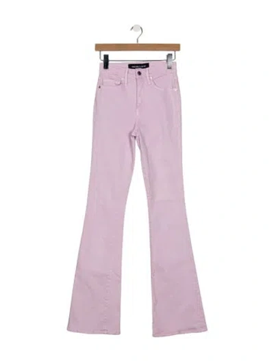 Pre-owned Veronica Beard High-rise Flared Jeans In Purple