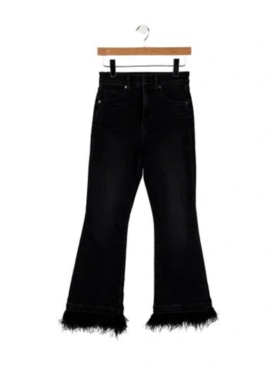 Pre-owned Veronica Beard High-rise Flared Jeans W/ Tags In Black