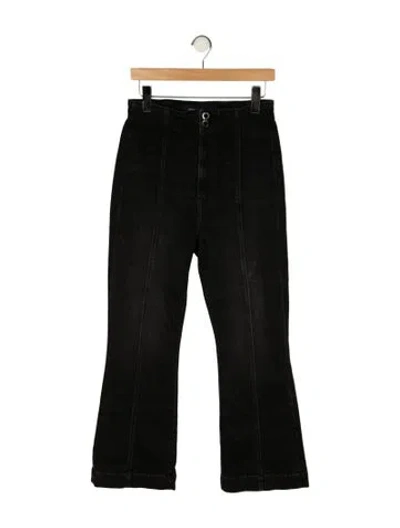 Pre-owned Veronica Beard High-rise Flared Jeans W/ Tags In Black
