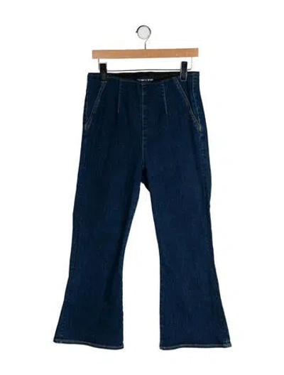 Pre-owned Veronica Beard High-rise Flared Jeans W/ Tags In Blue