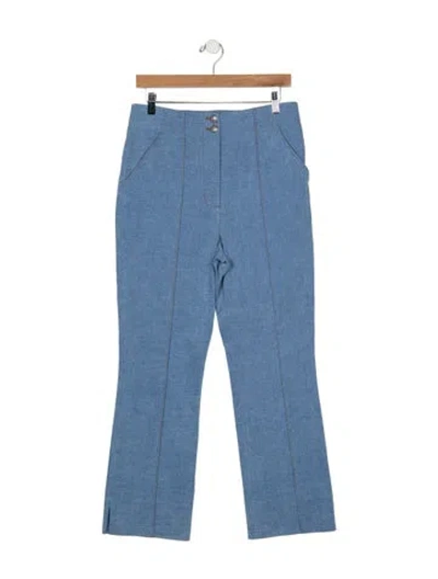 Pre-owned Veronica Beard High-rise Flared Jeans W/ Tags In Blue