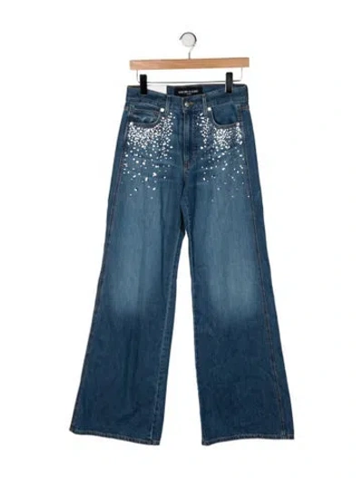 Pre-owned Veronica Beard High-rise Flared Jeans W/ Tags In Blue
