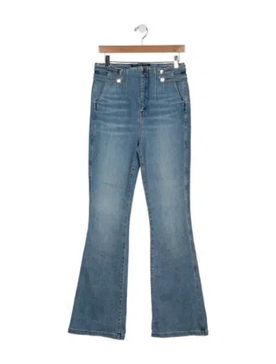 Pre-owned Veronica Beard High-rise Flared Jeans W/ Tags In Blue