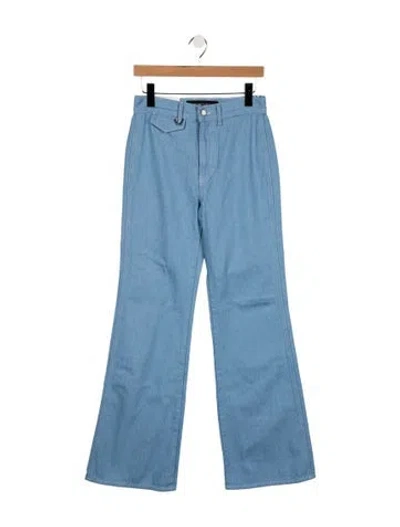 Pre-owned Veronica Beard High-rise Flared Jeans W/ Tags In Blue