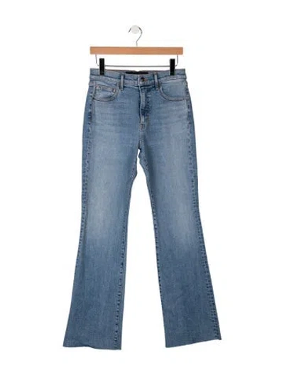 Pre-owned Veronica Beard High-rise Flared Jeans W/ Tags In Blue