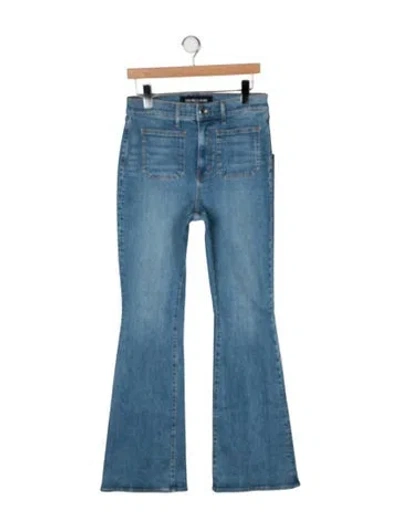 Pre-owned Veronica Beard High-rise Flared Jeans W/ Tags In Blue