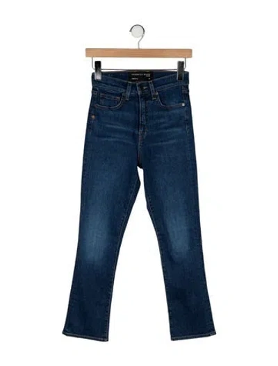 Pre-owned Veronica Beard High-rise Flared Jeans W/ Tags In Blue