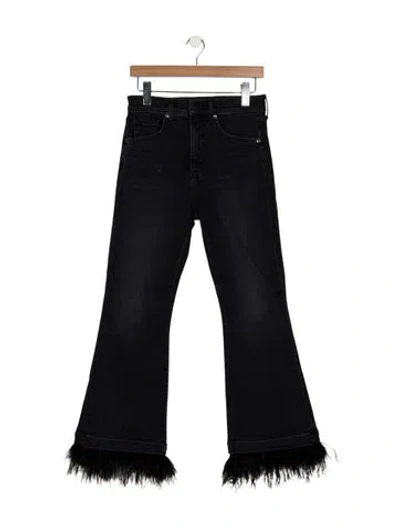 Pre-owned Veronica Beard High-rise Flared Jeans W/ Tags In Blue