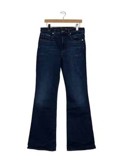 Pre-owned Veronica Beard High-rise Flared Jeans W/ Tags In Blue