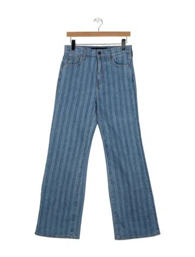 Pre-owned Veronica Beard High-rise Flared Jeans W/ Tags In Blue