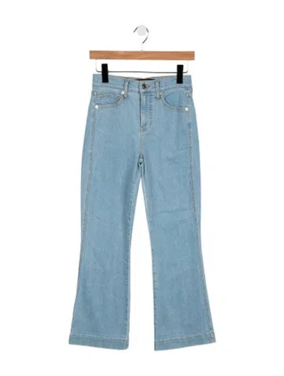 Pre-owned Veronica Beard High-rise Flared Jeans W/ Tags In Blue