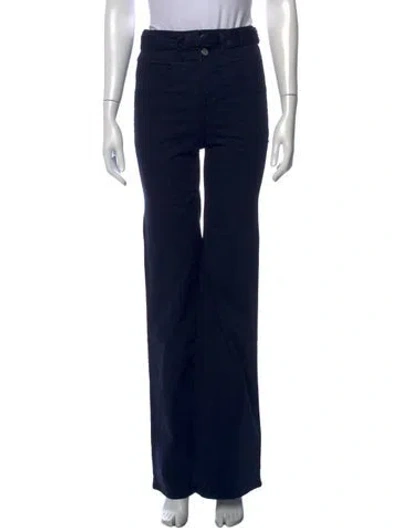 Pre-owned Veronica Beard High-rise Flared Jeans W/ Tags In Blue