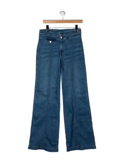 Pre-owned Veronica Beard High-rise Flared Jeans W/ Tags In Blue