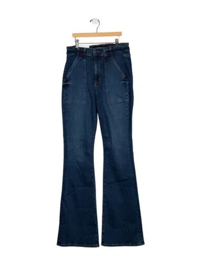 Pre-owned Veronica Beard High-rise Flared Jeans W/ Tags In Blue