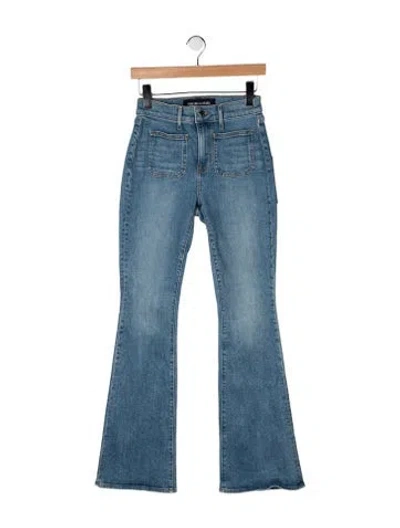 Pre-owned Veronica Beard High-rise Flared Jeans W/ Tags In Blue