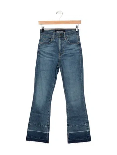 Pre-owned Veronica Beard High-rise Flared Jeans W/ Tags In Blue