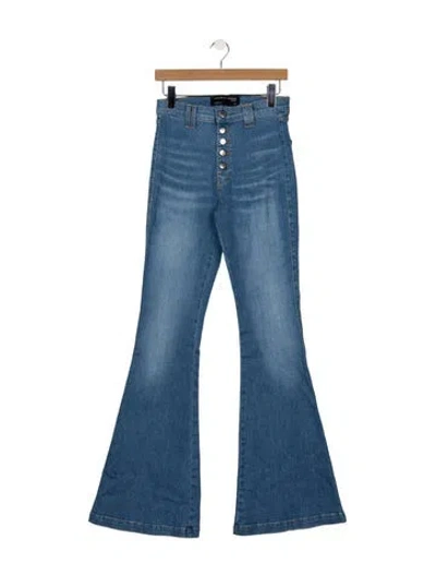 Pre-owned Veronica Beard High-rise Flared Jeans W/ Tags In Blue