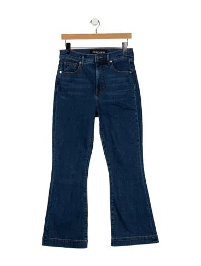 Pre-owned Veronica Beard High-rise Flared Jeans W/ Tags In Blue