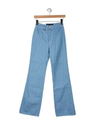Pre-owned Veronica Beard High-rise Flared Jeans W/ Tags In Blue