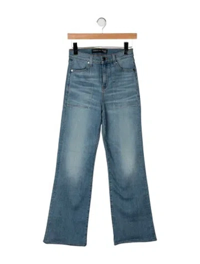Pre-owned Veronica Beard High-rise Flared Jeans W/ Tags In Blue