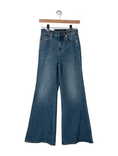 Pre-owned Veronica Beard High-rise Flared Jeans W/ Tags In Blue