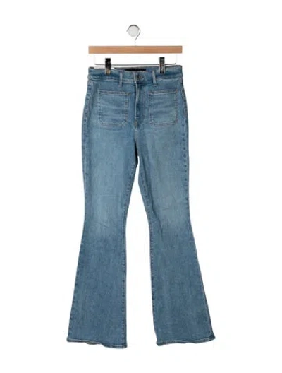 Pre-owned Veronica Beard High-rise Flared Jeans W/ Tags In Blue