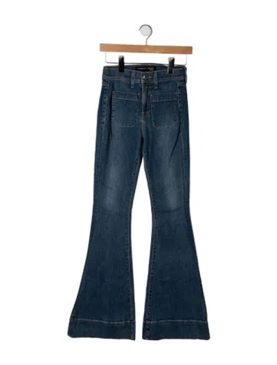 Pre-owned Veronica Beard High-rise Flared Jeans W/ Tags In Blue