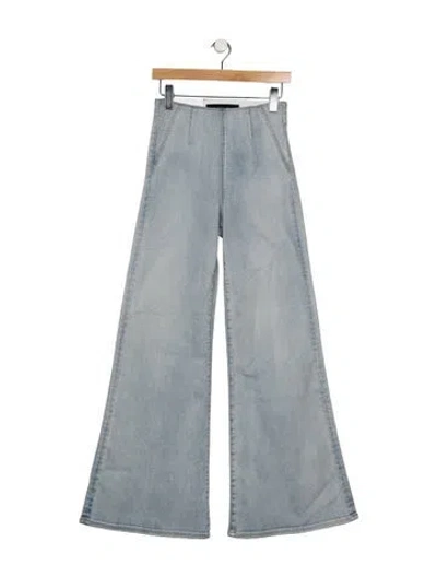 Pre-owned Veronica Beard High-rise Flared Jeans W/ Tags In Blue