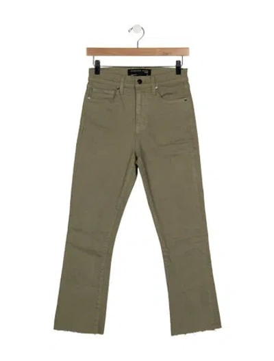 Pre-owned Veronica Beard High-rise Flared Jeans W/ Tags In Green