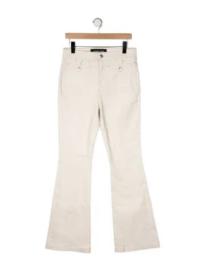 Pre-owned Veronica Beard High-rise Flared Jeans W/ Tags In Neutral