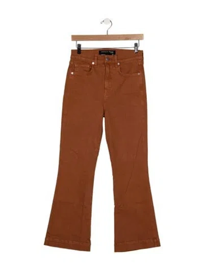 Pre-owned Veronica Beard High-rise Flared Jeans W/ Tags In Orange